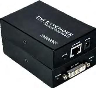 39 DVI1101 DVI Extender 100mt professional HD solutions Tek bir CAT5E/CAT6 network kablosu ile 100mt mesafeye görüntü aktarma VESA standart çözünürlüğü HDTV çözünürlük desteği DDWG standardı DVI