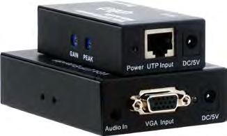59 VGA Extender KX1100 VGA Extender 1 Port - 300mt professional video solutions VGA, video ve stereo audio sinyallerini Max. 300m mesafeye kadar tek UTP cat5e/6 kablo üzerinden yapar.
