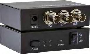 SDI Splitter 72 KX1036 2 Port SDI Switch professional Video solutions Çoklu video çözünürlüğü desteği - SD 480i, 576, ve 625i - HD 720p @24/25/30/50/60Hz - HD 1080i @50/60Hz - HD 1080p @24/25/30Hz -