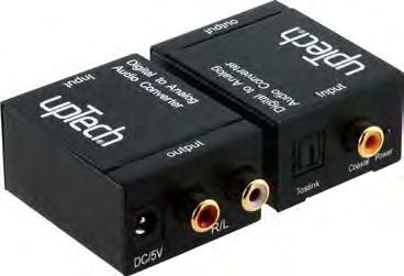 AUDIO Dijital Converter 86 DCA100 Dijital / Analog Converter professional Video solutions Coaxial veya Toslink dijital ses sinyallerini analog L/R ses sinyaline çevirir. 32, 44.