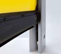 Yüksek hızlı esnek kapılar Özel uygulama bölgeleri için iç ortam kapıları V 4015 Iso L kapı modeli Soğuk zincir