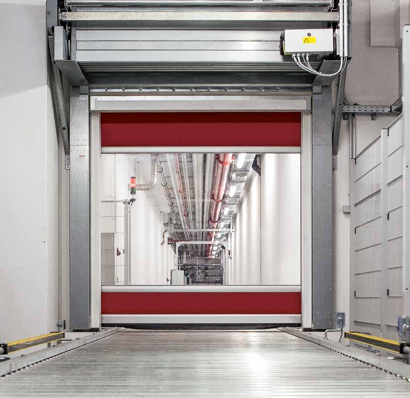 Yüksek hızlı esnek kapılar Özel taleplere uygun iç kapılar V 3009 Conveyor kapı modeli İşletmelerde operasyon ve depo alanları