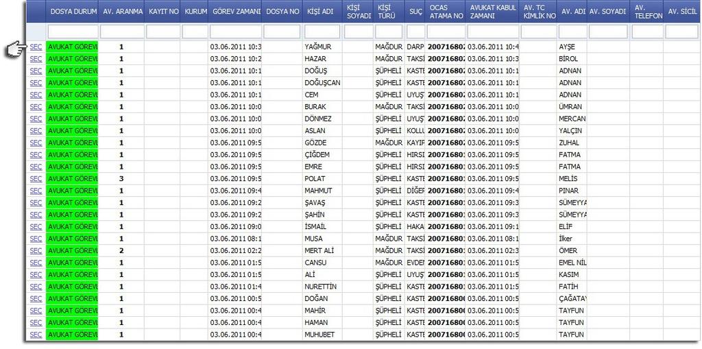 SORGULAMA İŞLEMLERİ EKRANINDA YENİ VEYA GEÇMİŞ TALEPLERİNİZİN KONTROLÜNÜ YAPABİLİR TÜM DETAYLARINI İNCELEYEBİLİRSİNİZ.