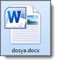 DOSYA OLUŞTURMA Dosya uzantıları nokta işareti ile dosya adından ayrılır (Dosya adı.xxx gibi).