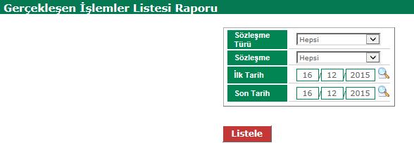 12) VİOP Gerçekleşen İşlemler Listesi Maksimum 60 günlük periyotlarla VİOP da gerçeklesen işlemlerinizi sözleşme bazında