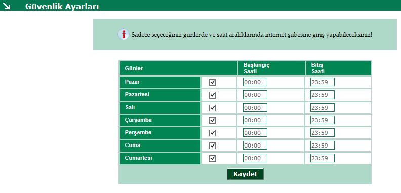 gerçekleştiğinde telefonuna SMS