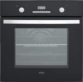 ANKASTRE FIRINLAR AEF6272B01 AEF6272W01 A A Siyah cam kontrol paneli Siyah cam ön kapak Gömülebilir düğme 6 Fonksiyon Dijital ve mekanik kontrol Dijital programlanabilir saat ve pişirme süresi