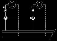 deposu sıcaklık duyar eleman bağlantı imkanı - 0-10 V harici ayar çıkışı - Isıtma devresi 1 için Kapalı/Otomatik/Manuel seçim şalteri - Kumanda paneli başına 2 adet kullanılabilir.