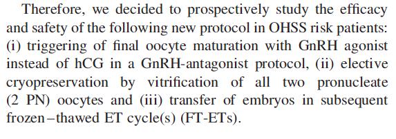 öyküsü: GnRH-a trigger, PN