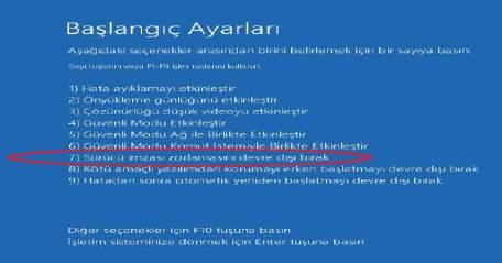 1 Başlangıç Ayarları 7.Adım Bilgisayarınız yeniden başlatıldığında Bilgisayarım->Özellikler->Aygıt Yöneticisi menülerine sırasıyla giriniz ( Şekil 16 ). Şekil 16: Windows 8.