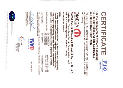 Q QUALITY POLICY Implementing established up-to-date systems and pursuing constant development in the scope of our installation operations and the application phases of all specified processes,