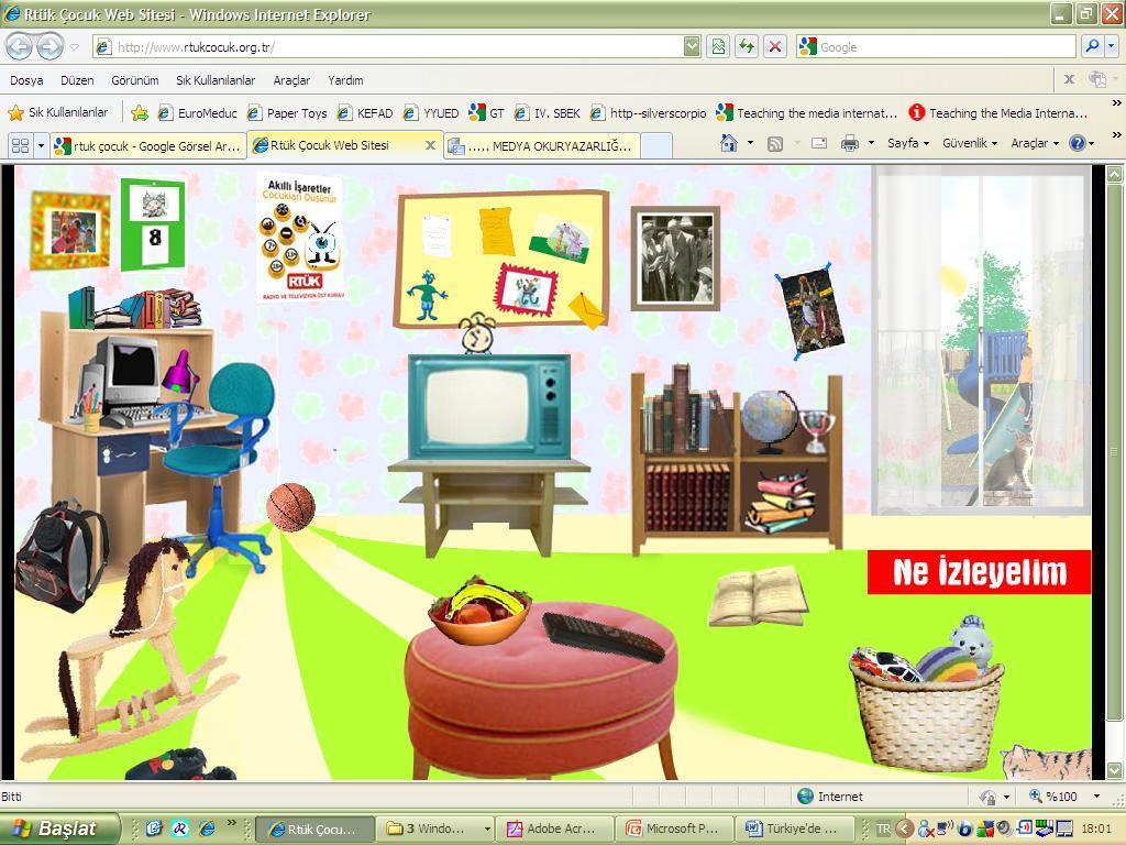 Çocuklar İçin Web Sayfası www.rtukcocuk.org.