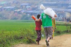 Myanmar da ise 30 bin Arakanlı mülteciye gıda yardımı yapıldı.