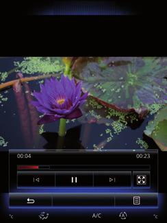 VİDEO (2/2) Landscapes Parlaklık Bir video oynatılırken, ekran parlaklığını ayarlamak için Parlaklık öğesine basın. Ayarı yapmanız için bir kontrol çubuğu belirir.