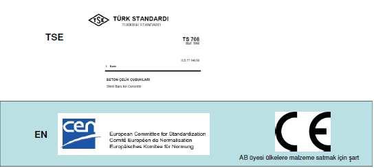 MALZEME STANDARTLARI Malzeme özellikleri belirleme yöntemlerini tanımlayan bazı standart kuruluşları: a) Türk Standartları Enstitüsü (TSE) b) European Committee for Standardization (CEN) c) American