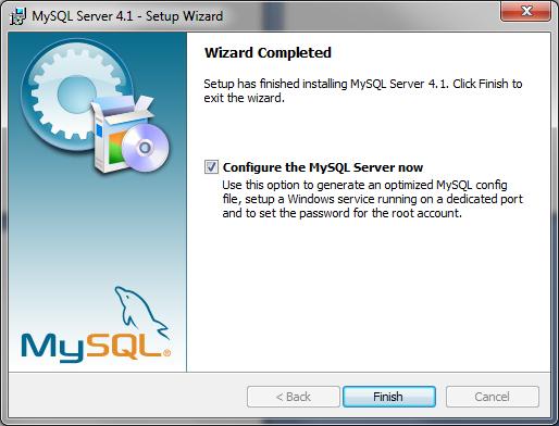 "Configure the Mysql Server now"