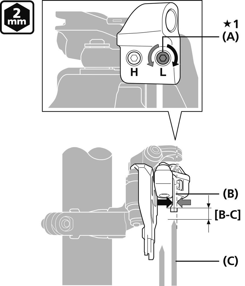 MONTAJ Ön vites değiştiricinin montajı (Ön çift) Kelepçe tipi (FD-M9020/M8020/M617/M677) 2.