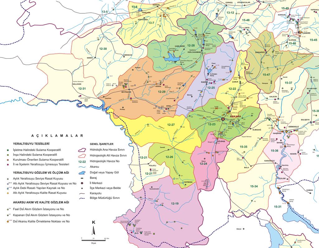 Hatip Ovası, Kayaş-Hasanoğlan, Çubuk Ovası, Ankara Güneyi (incek) Kazan, Yenikent ve Ovaçayı