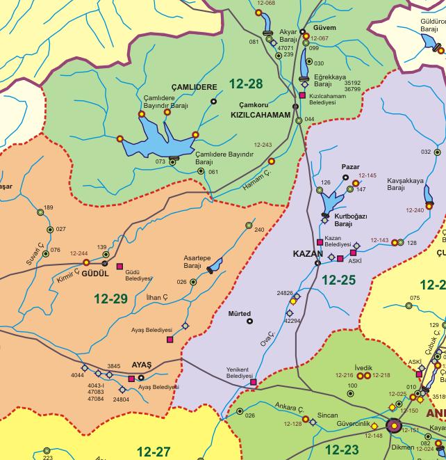 Kızılcahamam Bölgesi Kızılcahamam-Akyar Barajı arasında açılacak sondaj kuyuları ile sınırlı miktarda su almak mümkündür.