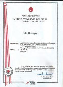 Uluslarası CE sertifikasına sahip ve Türk Patent Enstitüsü tarafından onaylanmış Faydalı Model belgeli TDO Therapy ayakkabıları yüksek kalite, ileri teknoloji ve el işçiliğinin