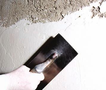Duvar ve tavanlarda, sıva tamiratında, Dökülmüş, oyulmuş, kırılmış, kopmuş yüzeylerin 1-5 mm ye kadar onarılması ve sıva tamiratları için kullanımı uygundur. Yüksek yapışma gücüne sahiptir.