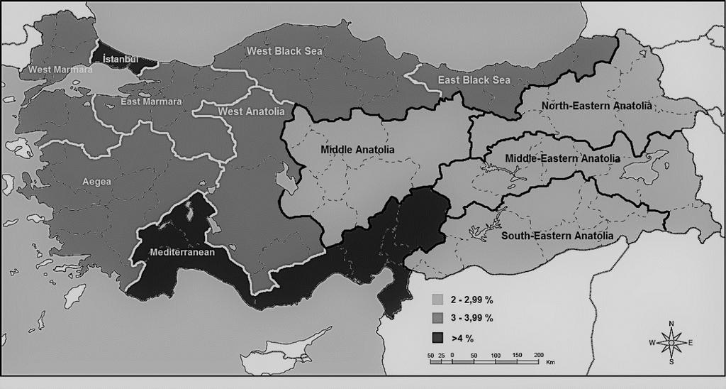 Haritası (%