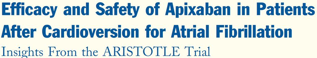 ARISTOTLE (n=18 201) 540 DC CV APİX=265, W=275 Pre