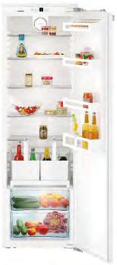Entegre edilebilen buzdolapları 178 178 178 Çekilebilir raf üstünde bulunan iki adet çıkartılabilen şişe sepeti, şişeler (1,5l ye kadar) ve içecek paketleri için bol yer sunmakta.