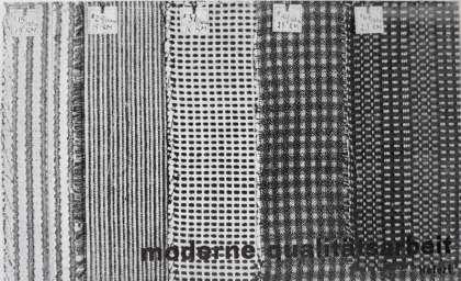 Görsel 11. Görsel 12. Görsel 11. Dokuma atölyesi ürünlerini gösteren kumaş kartelası, 1929 (1987:139