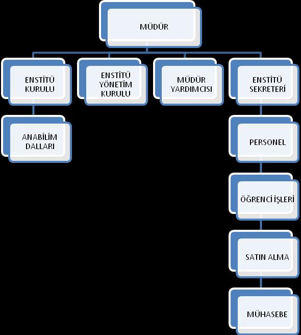 2- Örgüt Yapısı Enstitü teşkilatının aşında Müdür yer almaktadır.