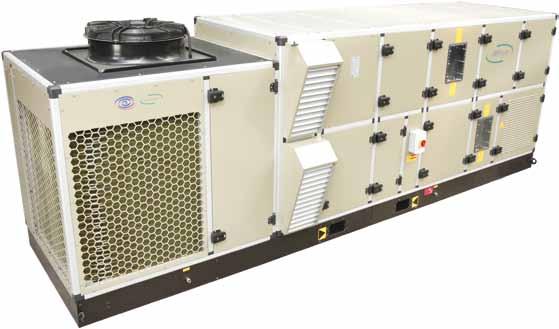 AP-RT Çatı Tipi Paket Klima Santrali AP-RT serisi; % 20 taze havalı, tek fanlı, soğutma kapasite aralığı 13 kw - 164 kw olan 12 adet modelden oluşmaktadır.