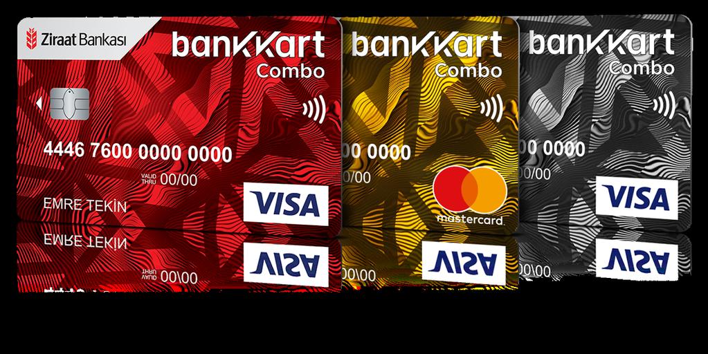 BANKKART COMBO Hem kredi kartı hem banka kartı olan Bankkart Combo nun sizi düşünen birçok özelliği ve tek kart-tek şifre teknolojisi sayesinde, her türlü finansal ihtiyacınızı karşılarken bir