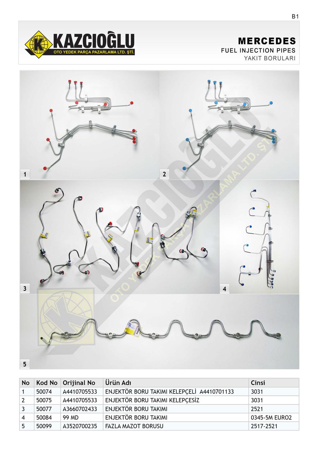 81 FUEL INJECTION PIPES YAKIT BORULAR!