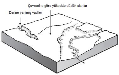 Tortum Şelalesi, Giresun Şebinkarahisar ilçesi Çağlayan Köyü Şelalesi örnek olarak verilebilir. Dev kazanı: Akarsuların çağlayan yaparak düştüğü yerlerde oluşan aşınım şekillerdir.