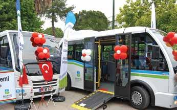 edilen minibüs modeli JEST, Balıkesir in Gönen ilçesinde de hizmet vermeye başladı. 12 Mayıs ta Gönen Hükümet Meydanı nda düzenlenen törenle, 26 adet JEST ve 4 adet ATAK ilçeye teslim edildi.