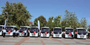 Karsan ın 2013 te Ulaşımda Kentsel Dönüşüm yaklaşımıyla pazara sunduğu JEST minibüsleri Türkiye çapında ulaşımda dönüşüm yapmak isteyen belediyelerin tercihi olmaya devam ediyor.