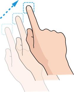 Sürükleme sırasında, hedef konuma ulaşıncaya kadar parmağınızı ekrandan kaldırmayın.
