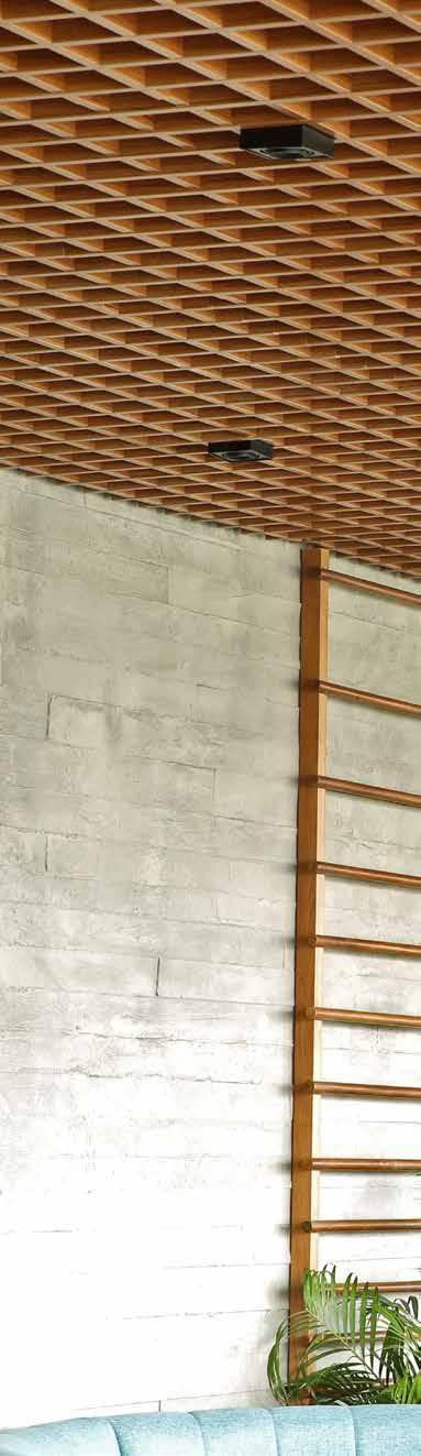 BÖLÜM / SECTION 04 Sepia Ahşap Asma Tavan ve Duvar Sistemleri I Sepia Wooden Ceiling and Wall Cladding Systems OPENCELL SİSTEM OPENCELL SYSTEM Opencell sistem ile tavanlar hücresel bir görünüm