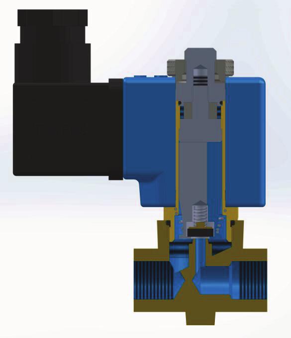 NL MKST LTİN SOLNOİ VLLR Latching solenoid valflerin kocan kısmında 1 adet mıknatıs bulunmaktadır. obine kısa süreli enerji verildiğinde çekirdek hareket edeip orifis açılır.