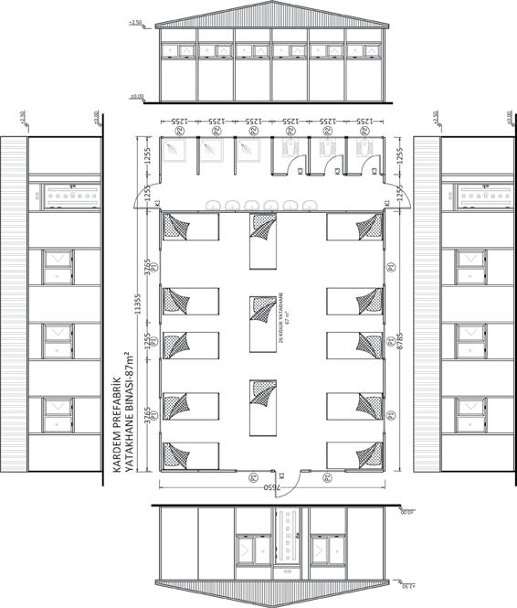 Yatakhane Dormitory 65 m 2