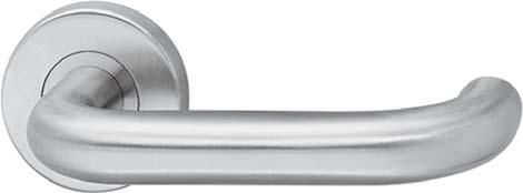 Proje Tipi Kapı Kolları - StarTec Model PDH4102 Malzeme: Norm: Paslanmaz çelik, çelik alt konstrüksiyon Yangın dayanımlı kapılar için DIN 18273, proje uygulamaları için DIN EN 1906-4/7 normlarına