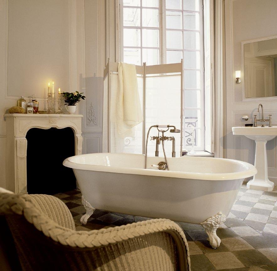 Axor Montreux geleneksel olduğu kadar modern bir banyo ambiyansına da uyum sağlayabilir.