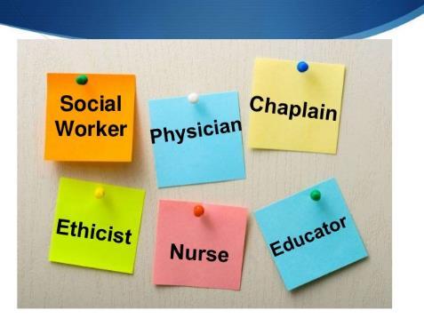 Etik Danışmanlık Hastanın tanı ve tedavi sürecinde sağlık çalışanlarının karşı karşıya kaldıkları etik ikilemleri çözmelerinde yardımcı olmak amacıyla,
