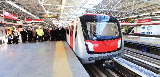 5 kilometre uzunluğunda, 11 istasyonlu Kızılay- Çayyolu Metrosu yapım sürecindeki son durumu aktararak, Elektromekanik ve sinyalizasyon dahil hattın normal bitiş tarihi 2014 sonuydu, onu da inşallah