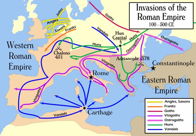 Ortaçağ Dönemi İktisadi Düşünce Roma İmparatorluğu nun Çöküşü Barbar istilalarının, İmparatorluk topraklarına yayılması ve bizzat Roma merkezinin yağmalara uğraması