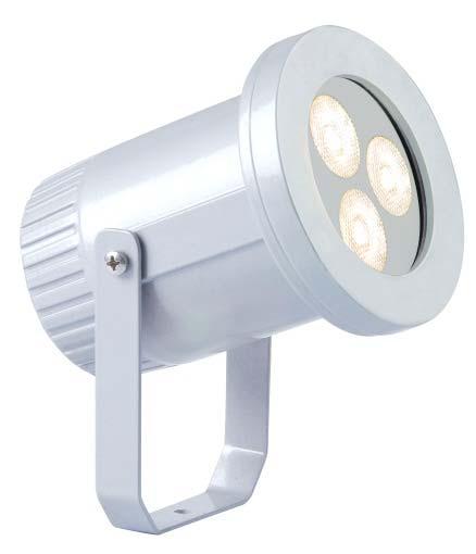 LILIUM LILIUM, power flood single colour or RGB is an adjustable luminaire with die-cast aluminium body for high corrosion resistance. Closed by clear or opal toughened glass.