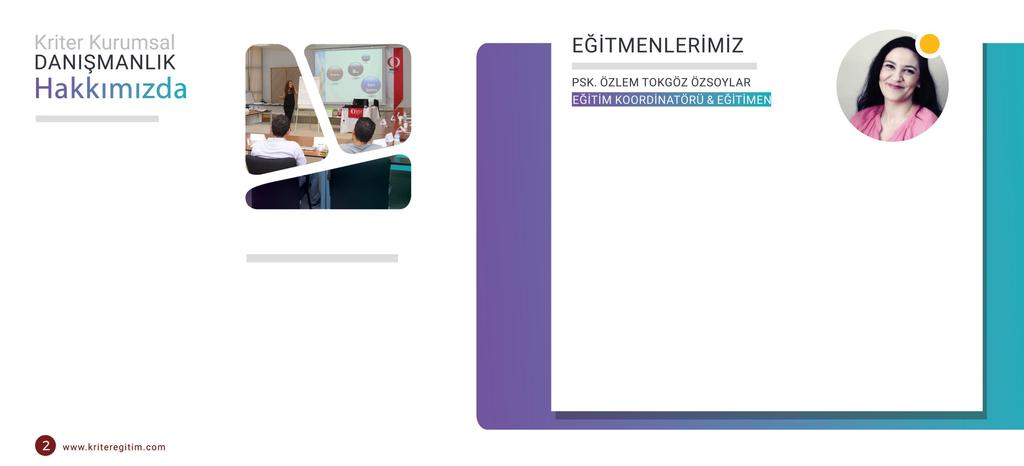 Kriter Kurumsal Eğitim ve Danışmanlık; Eğitim sadece slayt okumak değildir anlayışıyla 2010 yılında kurulmuştur.