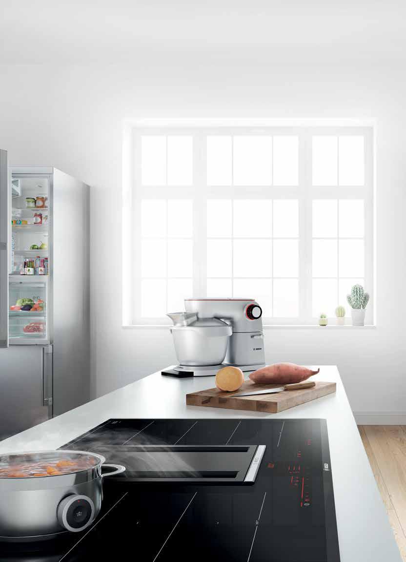 Yeni Premium Davlumbaz Entegreli Ocak Yeni nesil davlumbaz entegreli Bosch ocak, mutfaklarda çığır açmak üzere tasarlandı.