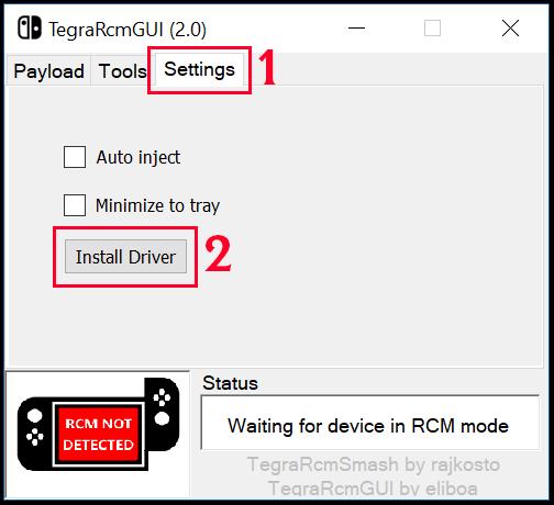SX İşletim Sistemi'ni Açma TegraRcmGUI Portable dosyasını masaüstünde bir klasöre çıkartın. Ardından SX Loader (payload.