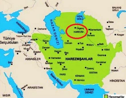 HARZEMŞAHLAR (1157-1231) Kurucu Anuş Tigin Adını kurulduğu yerden aldı. B.Selçuklu yıkılınca bağımsız oldu ve B.